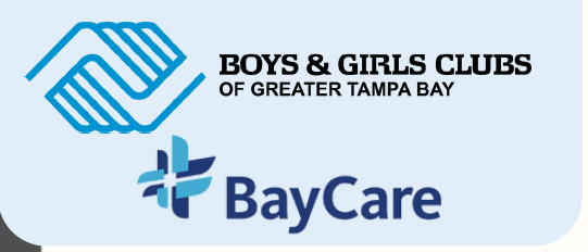2 holding hands, bay care logo